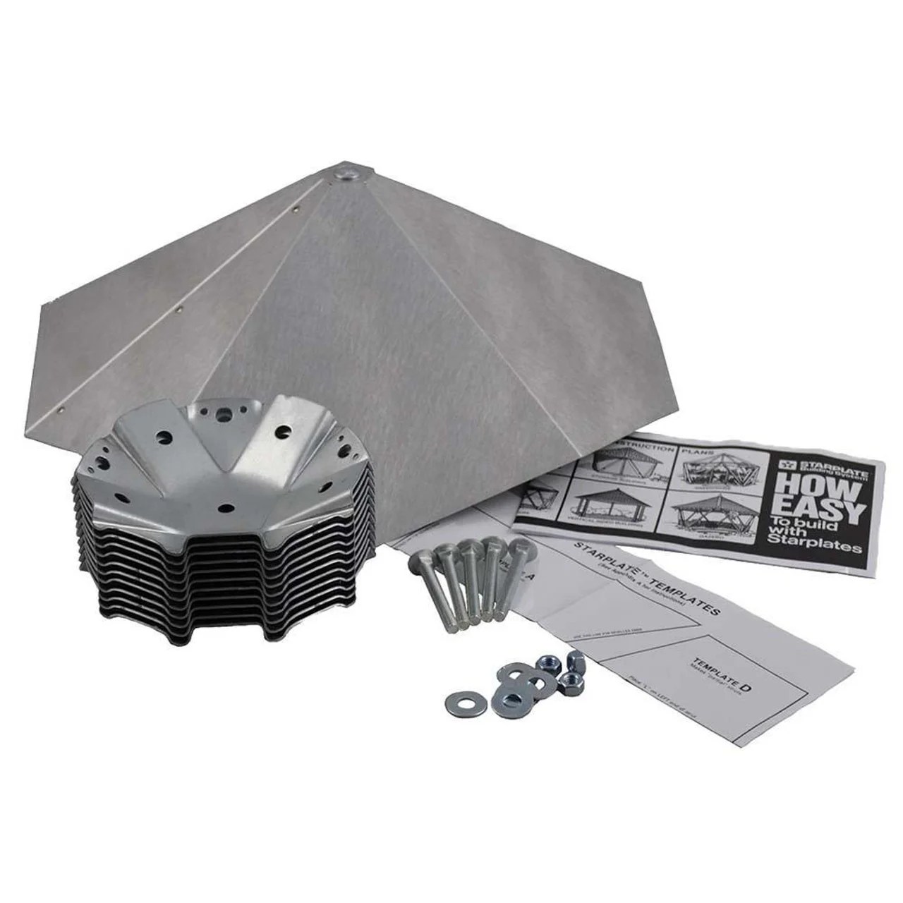 STARPLATE ROOF CAP DELUXE KIT 2X4, 4″ BOLTS